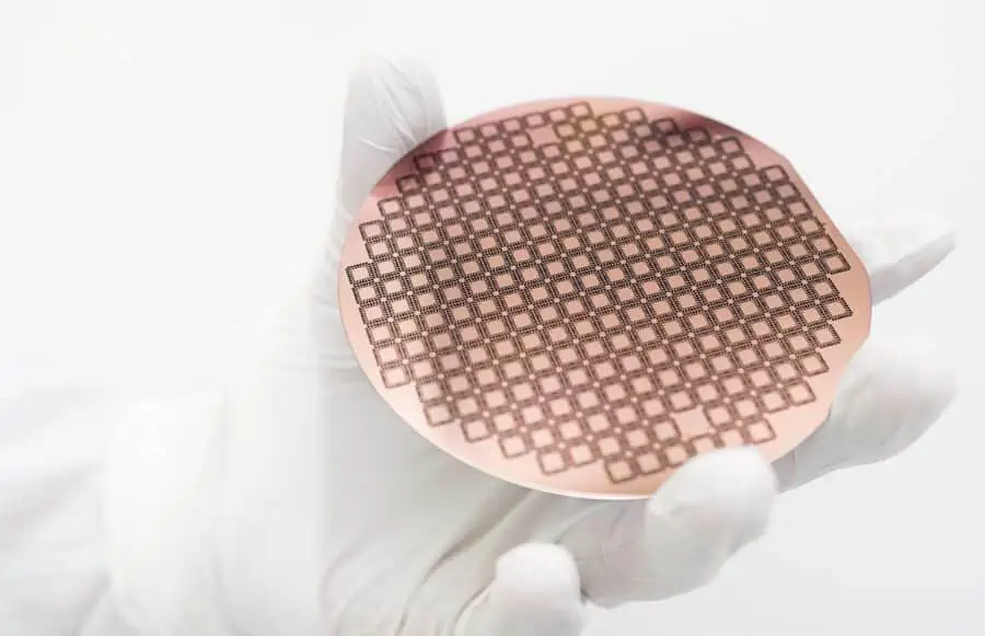 100 Mm Silicon Wafer With Selectively Grown Carbon Nanofibers By Paul Wennerholm