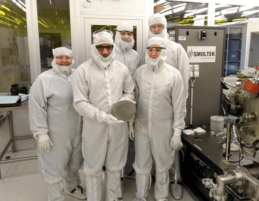 Smoltek demonstrates CNF-growth on a 200mm silicon wafer