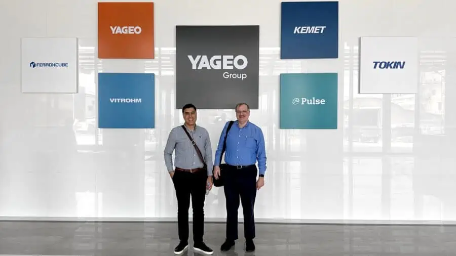 Smoltek and Yageo CTO's at Yageo HQ.